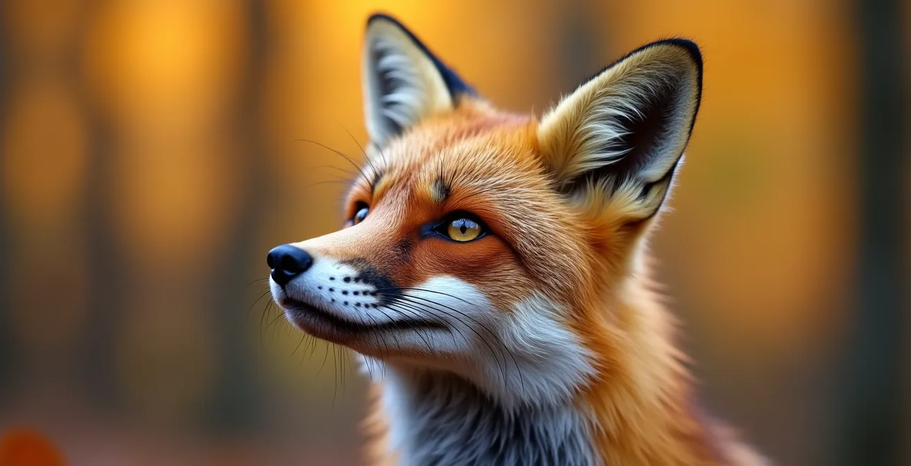 Renard roux photographié à distance dans son habitat naturel québécois